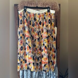 Mod Cloth XL Floral Pleated Women's Skirt